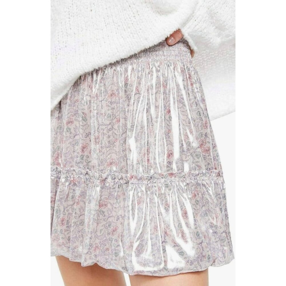 Free People Summer Floral A-Line Skater Mini Skirt - Picture 10 of 16